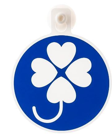  automobile car exclusive use suction pad type clover Mark four . leaf Mark disabled . body handicapped sign international symbol road standard new goods unused goods 1 sheets 