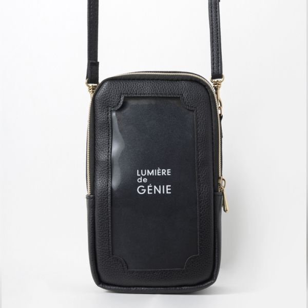 - 205 LUMIERE de GENIE BLACK スマホショルダーバッグ 送料350円_画像3