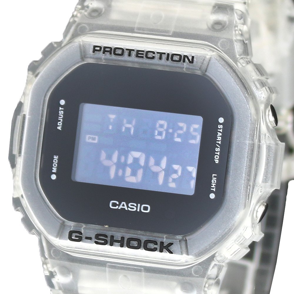 カシオ CASIO 腕時計 DW-5600SKE-7 メンズ Gショック G-SHOCK クォーツ ブラック クリア_画像1