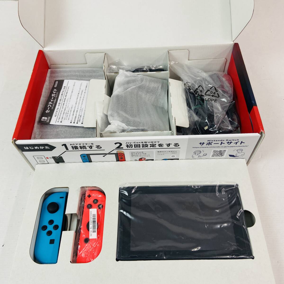 (26756) ■ Nintendo Switch 新型 ネオン  中古品の画像3