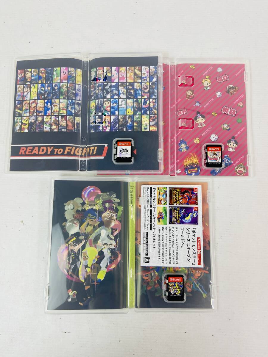 (26922) # Nintendo Switch soft 3 шт. комплект продажа комплектом smabla/ персик Taro электро- металлический ~ Showa эпоха Heisei . мир . стандартный ~/s pra палец на ноге n3 б/у товар 