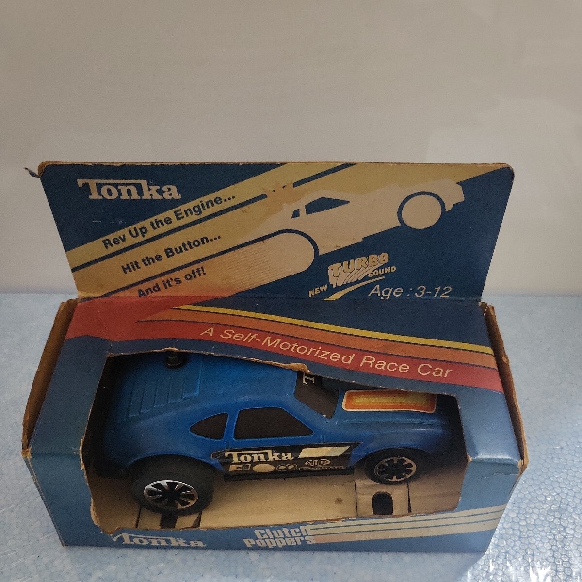1970年代 当時物 TONKA トンカ Blue Laser clutchpoppers 5930 アンティーク玩具 ビンテージ ブリキ tonkatoys　日本製 _画像10