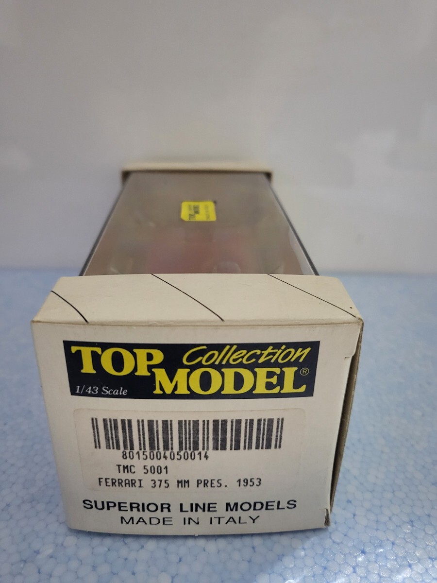 絶版ミニカー TOPMODEL トップモデル 1/43 Ferrari フェラーリ 375 MM PRES 1953 TMC5001 SUPERI ORLINE MODELS イタリア製_画像3