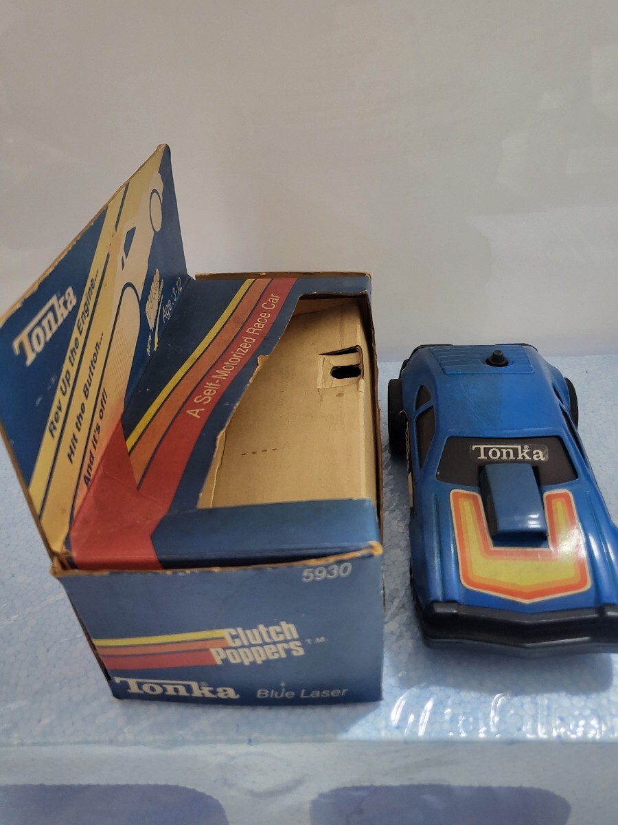 1970年代 当時物 TONKA トンカ Blue Laser clutchpoppers 5930 アンティーク玩具 ビンテージ ブリキ tonkatoys　日本製 _画像2