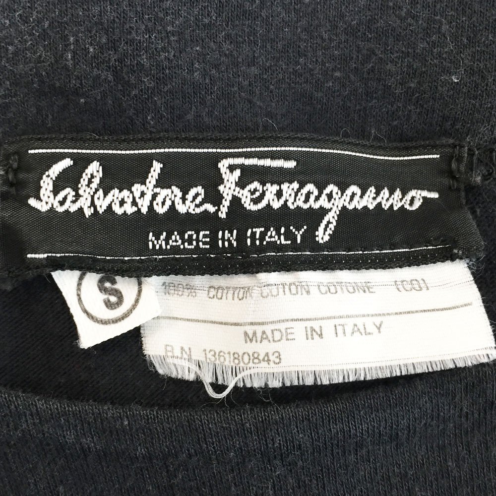 *Salvatore Ferragamo Salvatore Ferragamo short sleeves print T-shirt lady's size S black zebra floral print 136180843 1BA/42032