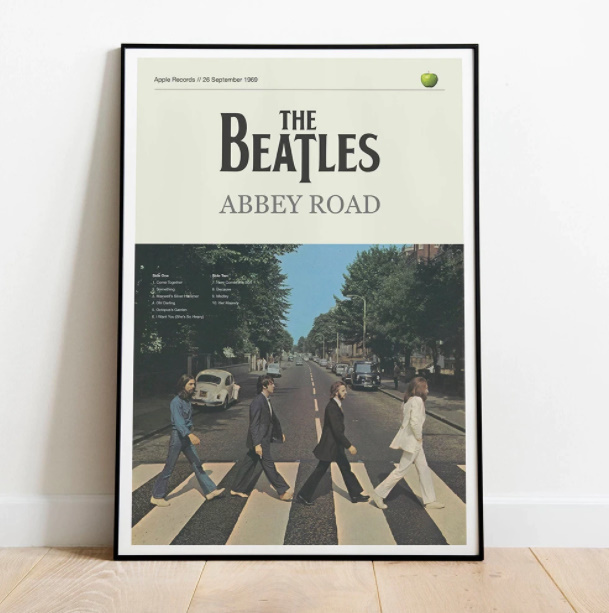 CHQ742# THE BEATLES ビートルズ キャンバスアートポスター 50×70cm インテリア アート 雑貨 海外製 枠なし_画像1
