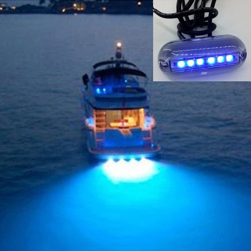 6LED marine fishing light 12Vma limbo to for Night light water Land scape lighting ZCL1689