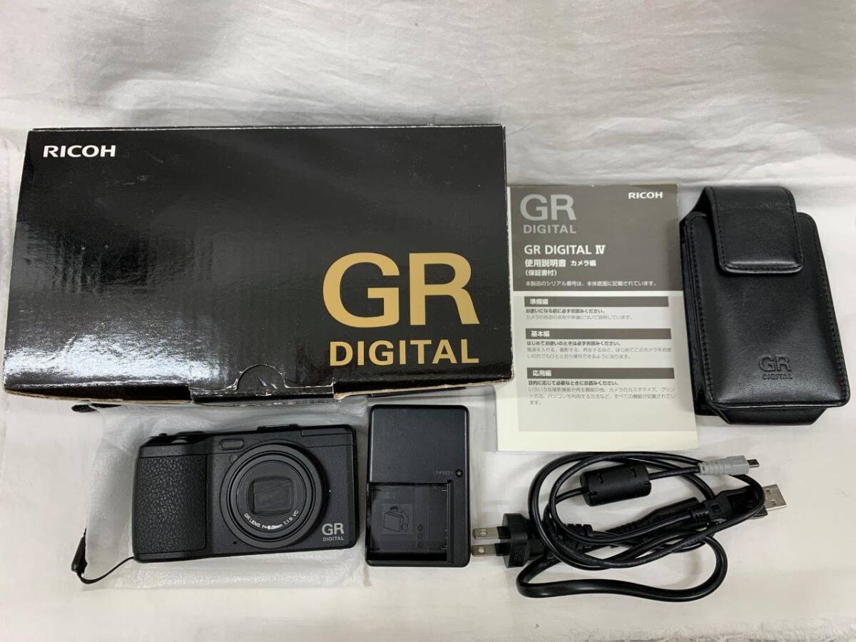 GIO41423 RICOH GR DIGITAL Ⅳ デジタルカメラ 動作品 現状品_画像1