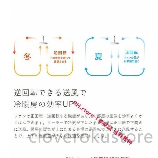シーリングファンライト サーキュレーター シーリングライト DC シーリングファン おしゃれ 軽量 ファン付き LED 360°自動首振り 調光調色_画像6
