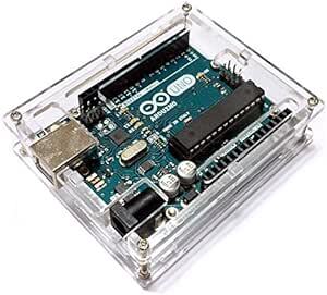 Arduino UNO R3 透明 アクリル エンクロージャー ケース 薄型 コンパク_画像1