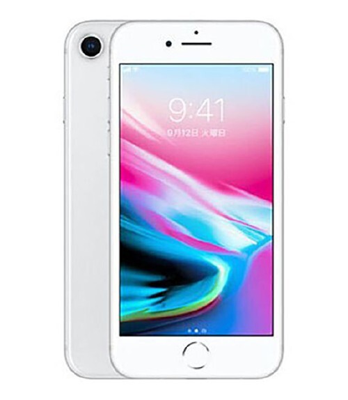 iPhone8[64GB] au MQ792J シルバー【安心保証】_画像1