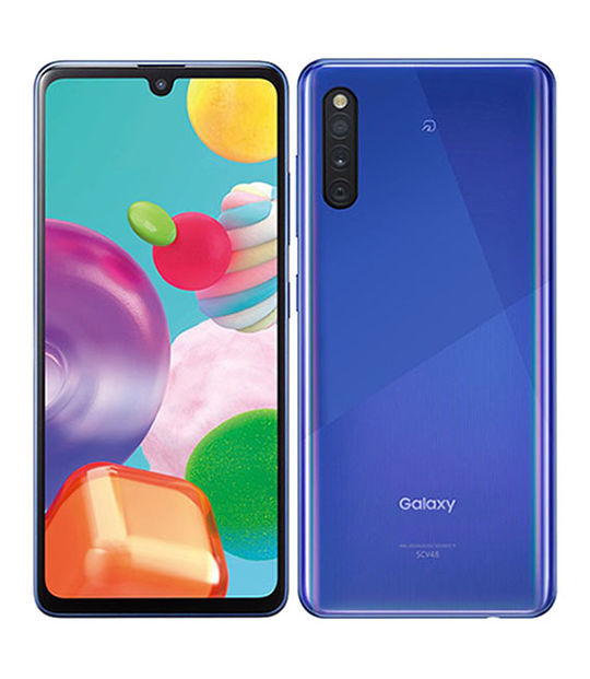 Galaxy A41 SCV48[64GB] UQモバイル ブルー【安心保証】_画像1