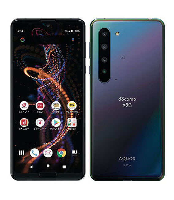 AQUOS R5G SH-51A[256GB] docomo ブラックレイ【安心保証】_画像1