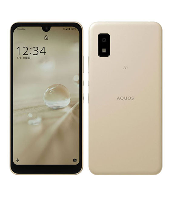 AQUOS wish A104SH[64GB] Y!mobile アイボリー【安心保証】_画像1