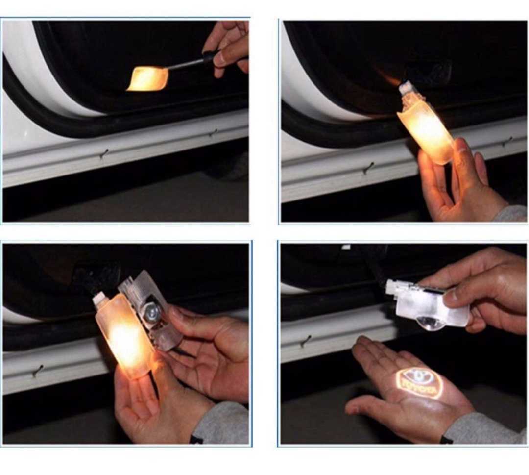 ［新品］トヨタクラウン220系　高品質高輝度 投影式インテリアLEDカーテシランプドアランプ 2個セットで 格安 送料安い_画像4