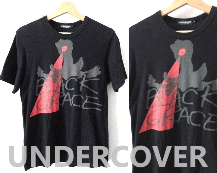 UNDERCOVER：アンダーカバー■MAGAZINE ALIVE限定■BLACK GRACE プリント Tシャツ■ブラック■Ssize_画像1