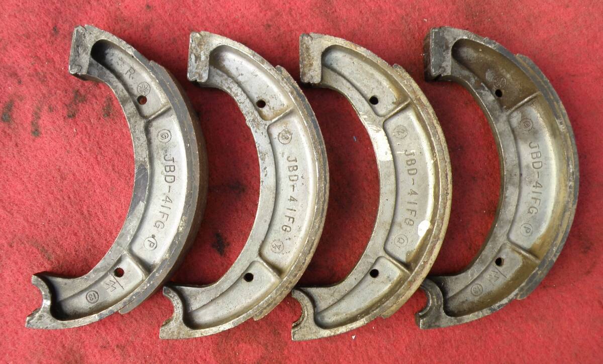 SR400 SR500* Yamaha original the first period brake shoe XT500#2 stand amount! drum. decrease difficult! cast also 