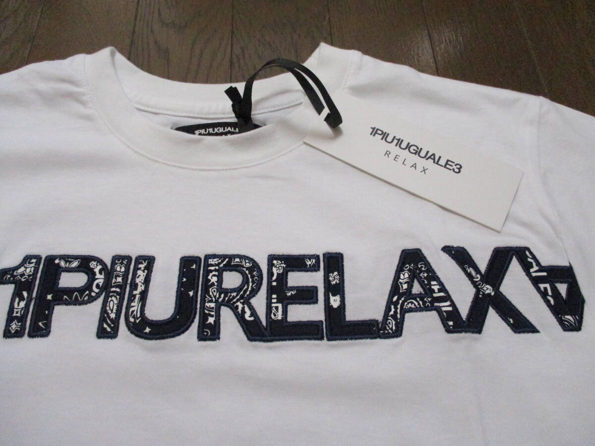 ☆1PIU1UGUALE3 RELAX/ウノピュウーノウグァーレトレ☆未使用 ペイズリーロゴ半袖Ｔシャツ サイズ：XXL おしゃれ カジュアル _画像5