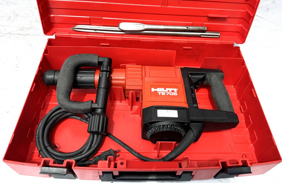 4.HILTI★ヒルティ★TE705 ★コンクリートハンマー★DIY★超強力★はつり★動品★ハツリ機_画像9