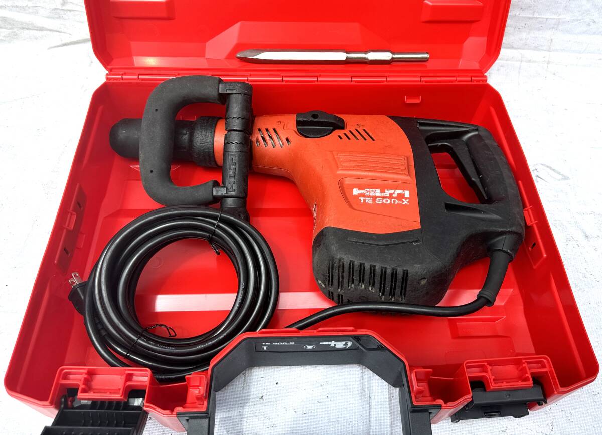 6.HILTI★ヒルティ★TE500-X①★コンクリートハンマー★DIY★強力★はつり★動品★ハツリ機_画像9