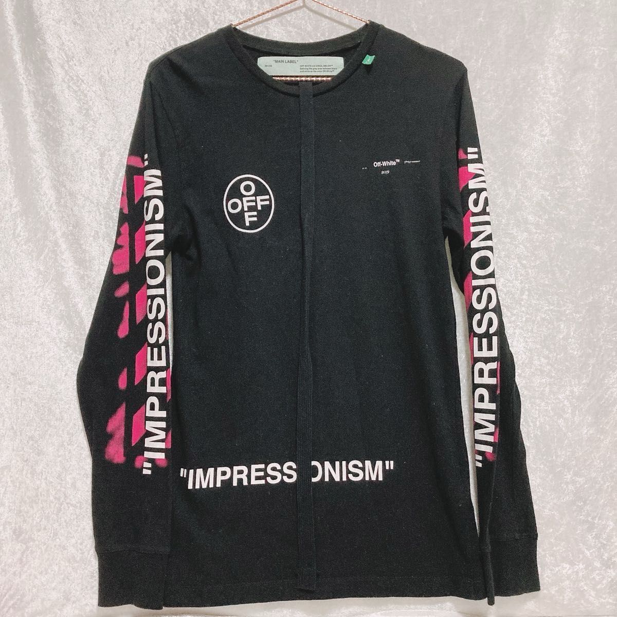 OFF-WHITE ロングTシャツ 【美品】XS ロンt ステンシル アロー OFF-WHITE ロングTシャツ 【美品】XS ロンt ステンシル アロー