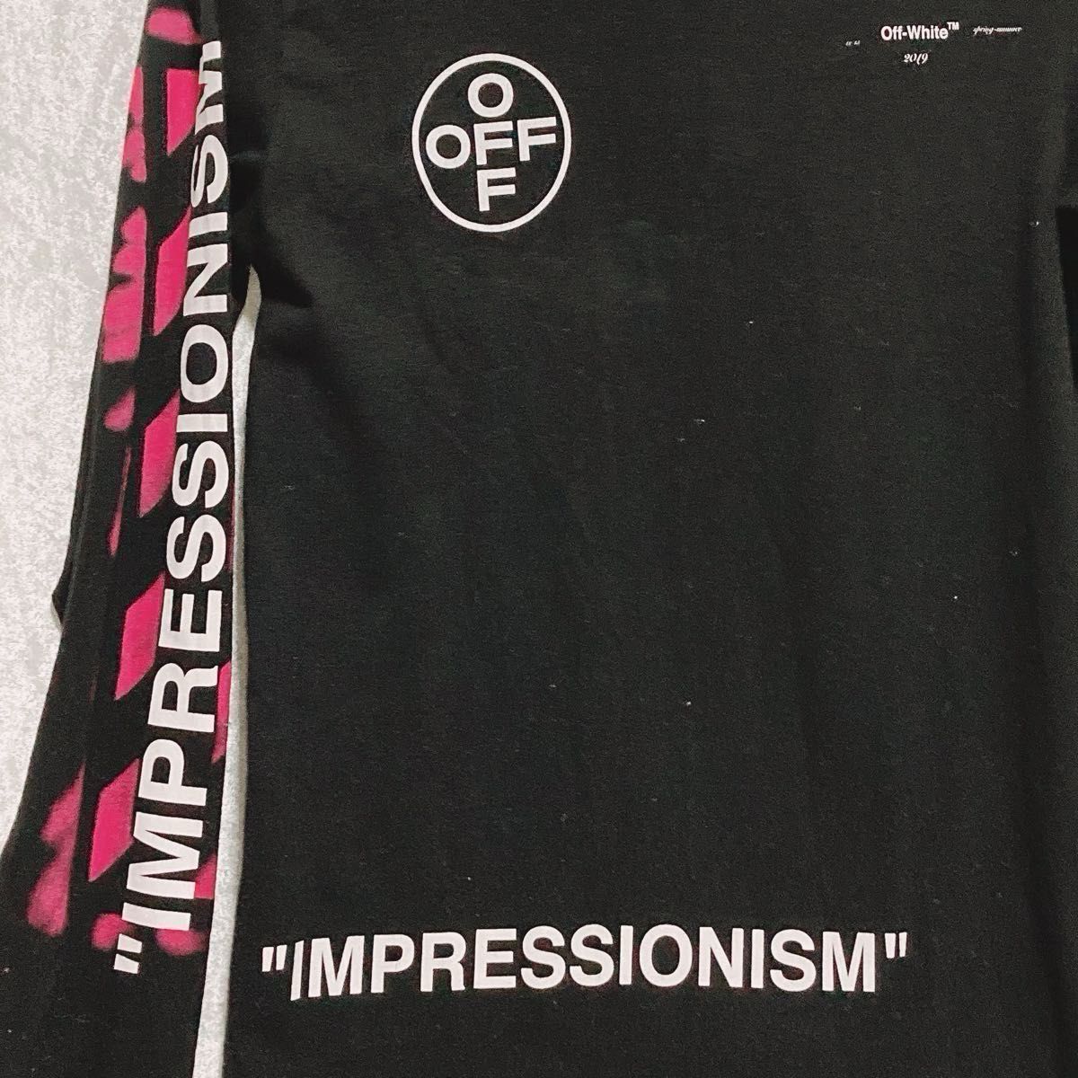 OFF-WHITE ロングTシャツ 【美品】XS ロンt ステンシル アロー OFF-WHITE ロングTシャツ 【美品】XS ロンt ステンシル アロー