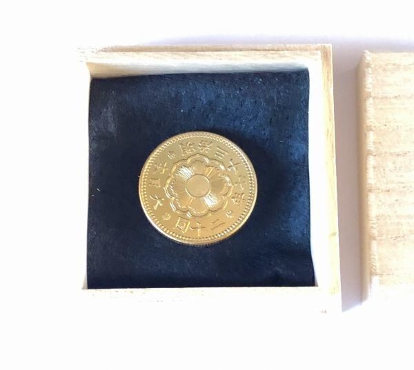 * new 20 jpy gold coin Meiji 37 year tree boxed collection 