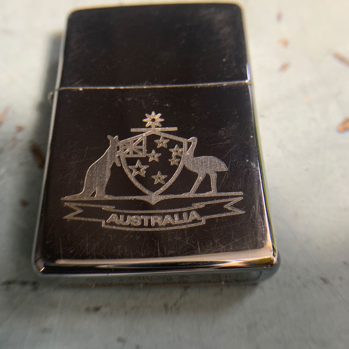 ZIPPO ジッポー ソリッドブラス AUSTRALIA オーストラリア 煙草 喫煙具 (9756)_画像2