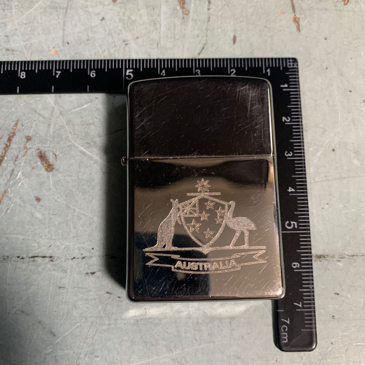 ZIPPO ジッポー ソリッドブラス AUSTRALIA オーストラリア 煙草 喫煙具 (9756)_画像8