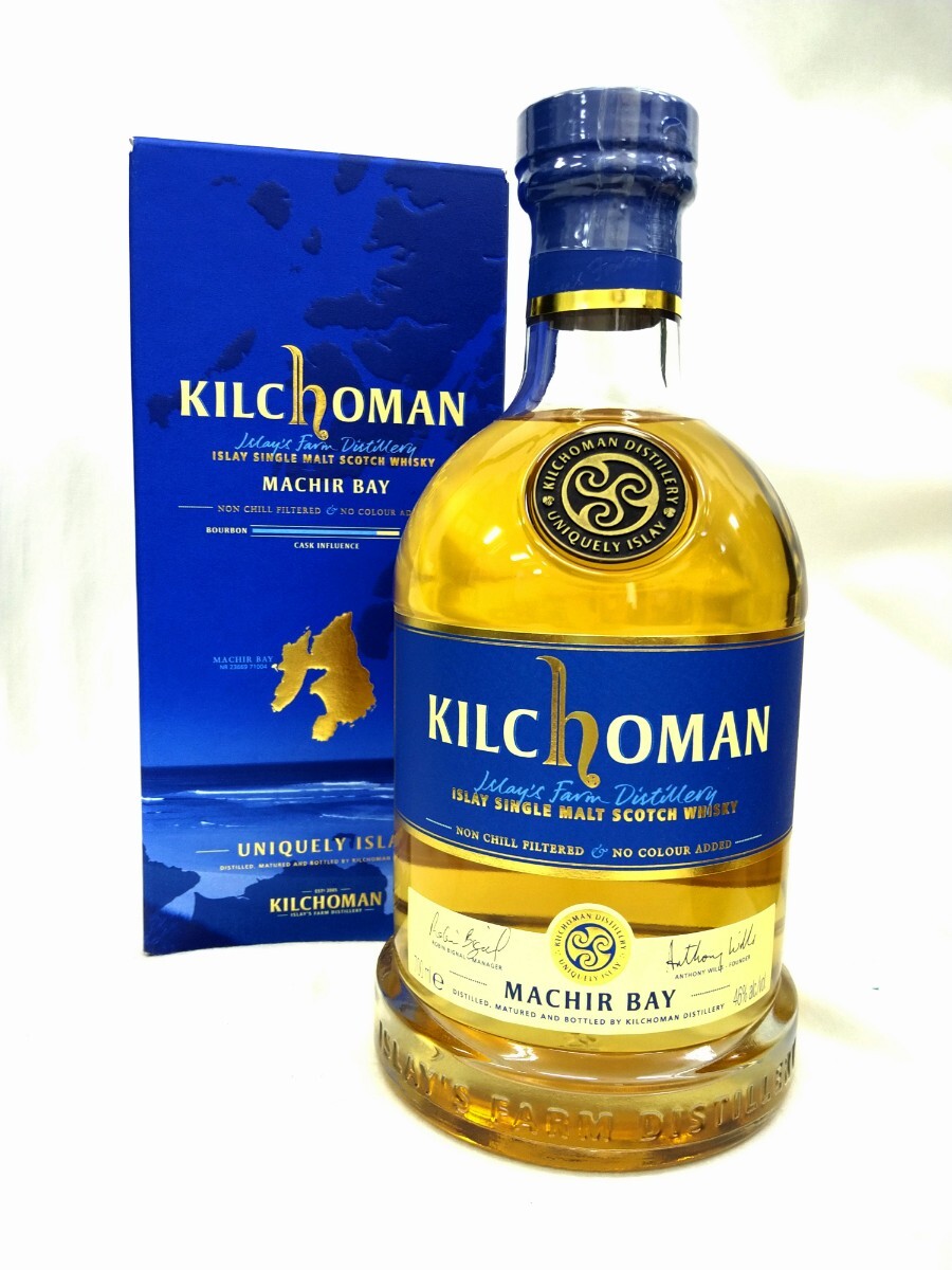 未開栓 KILCHOMAN MACHIR BAY キルホーマン マキヤーベイ ISLAY SINGLE MALT SCOTCH WHISKY 700ml 46％ ウイスキー 古酒 Lh4.20_画像1