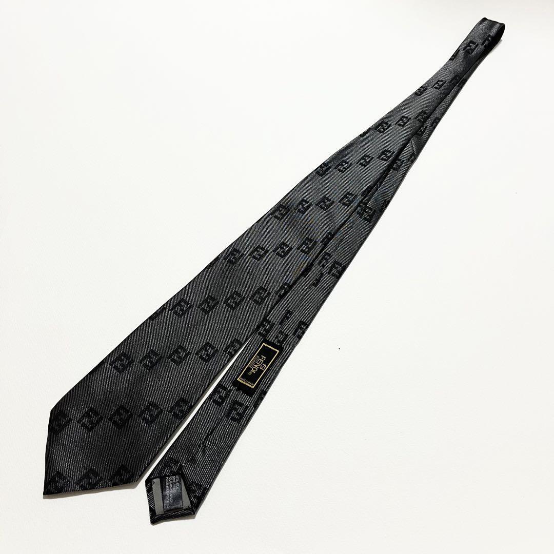  очень редкий *[ превосходный товар ]FENDI Fendi галстук Zucca рисунок FF Италия производства бизнес общий рисунок костюм высокий бренд высококлассный бренд Logo мужской 