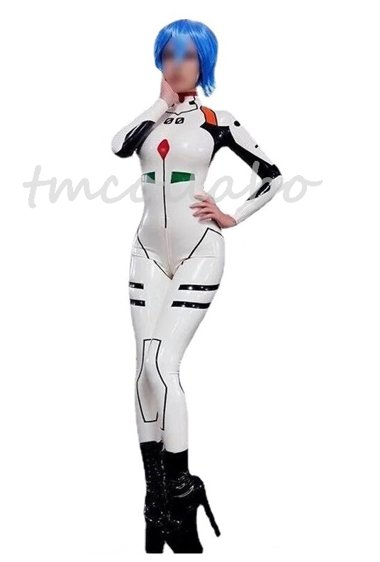 1(*´Д**). feeling *100%la Tec s made whole body suit * Evangelion [ Ayanami Rei ] plug suit * man XS size * cat suit costume play clothes 