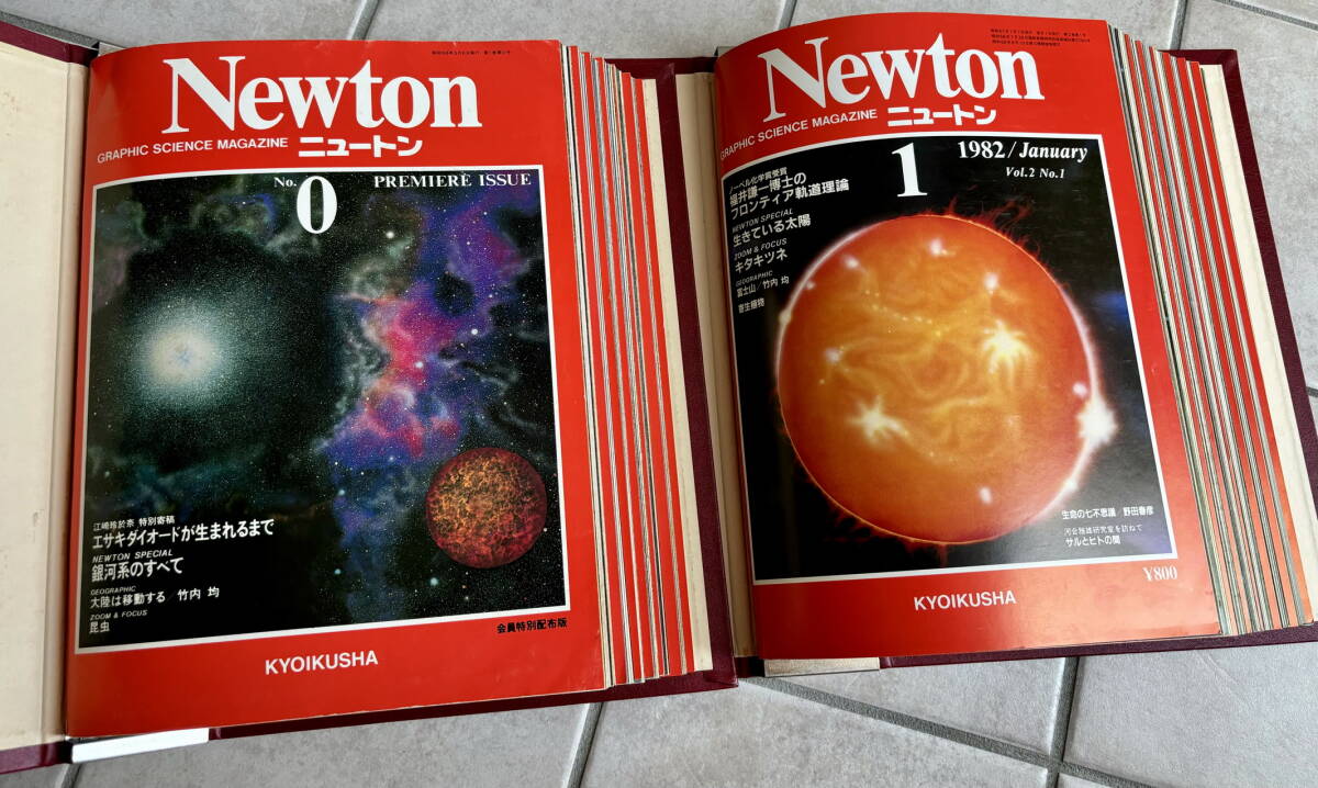 科学雑誌Newton 1981年会員特別配布号、創刊号～1982年7月号◆中古品◆送料込_画像2