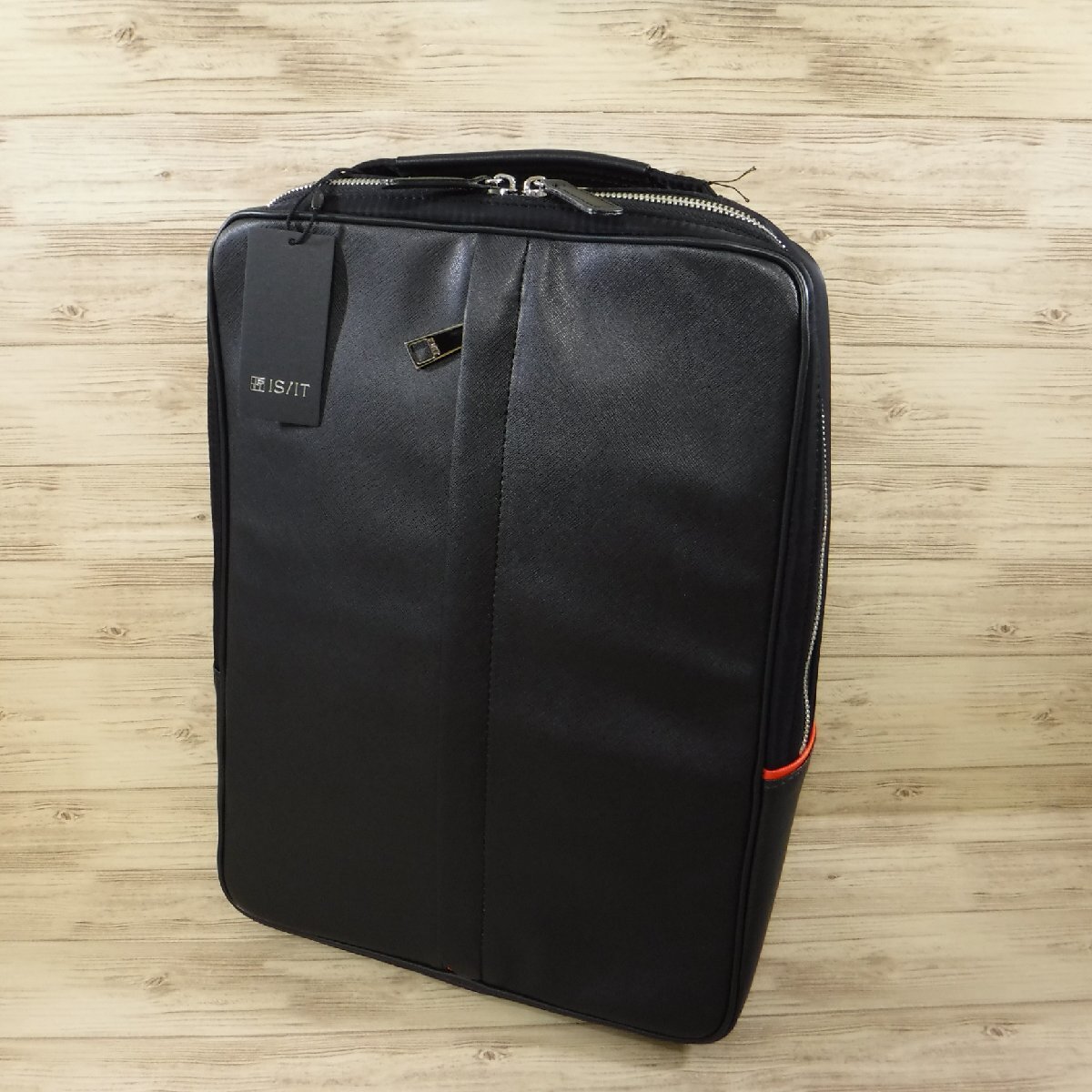 BB75izito regular price 25300 jpy new goods black 2WAY leather business rucksack water-repellent A4 size setup correspondence PC storage IS/ITsafi-ru937701