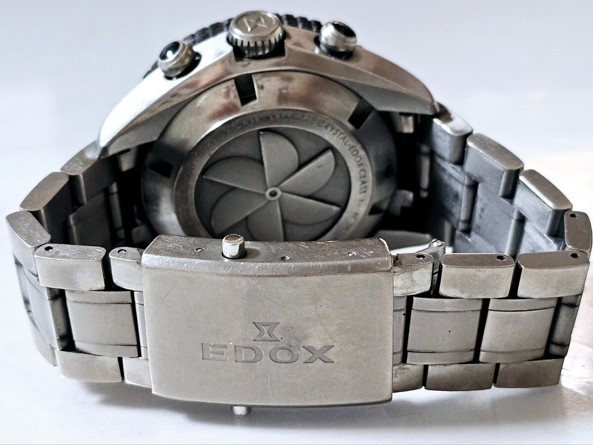 EDOX エドックス CLASS1 クラスワン ファーストモデル【01106】クロノオフショア 紳士用高級機械式腕時計 チタン セラミック_画像5