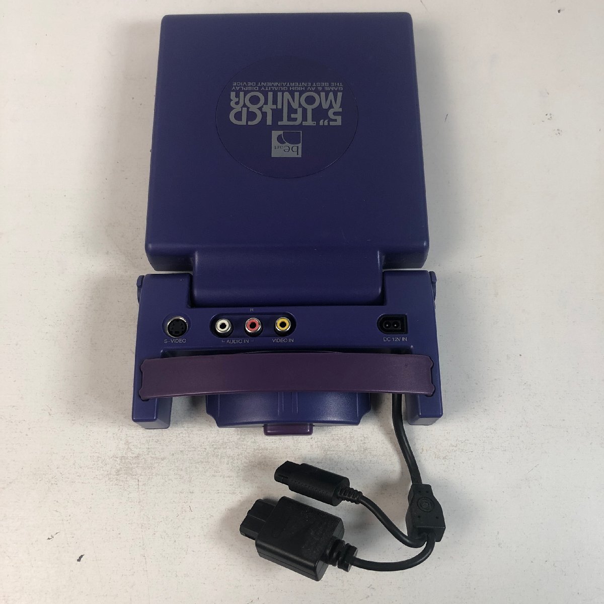 Y8-102.* rare * be art Game Cube for TFT 5inch monitor violet indigo operation OK * rare article * Aichi 80 size 