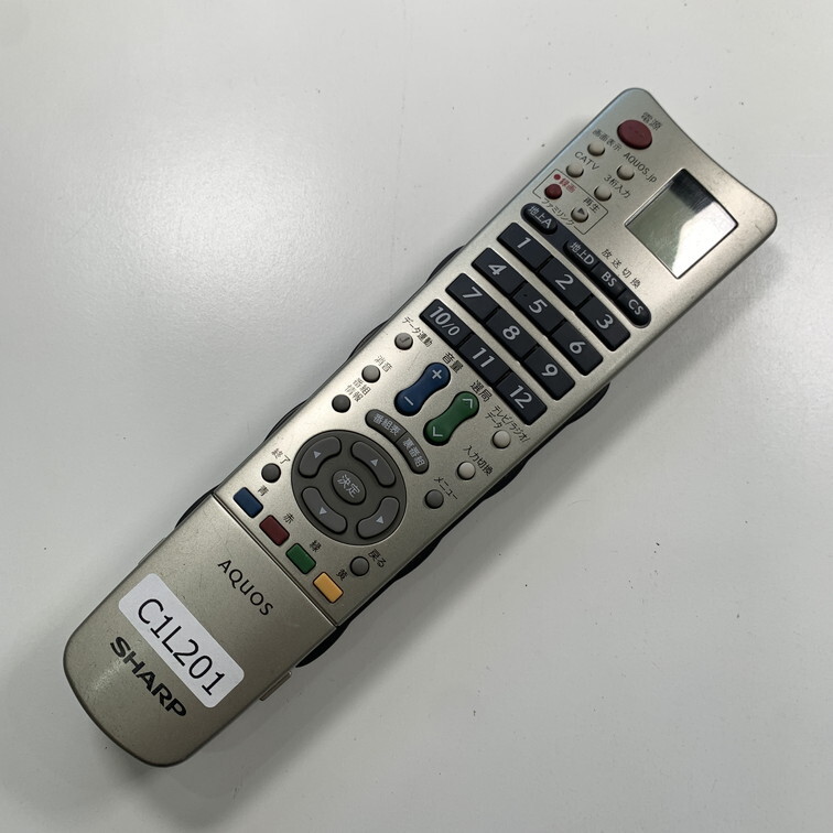 C1L201 【送料１８５円】 TV リモコン / シャープ SHARP GA548WJSA 動作確認済み★即発送★ テレビ_画像2