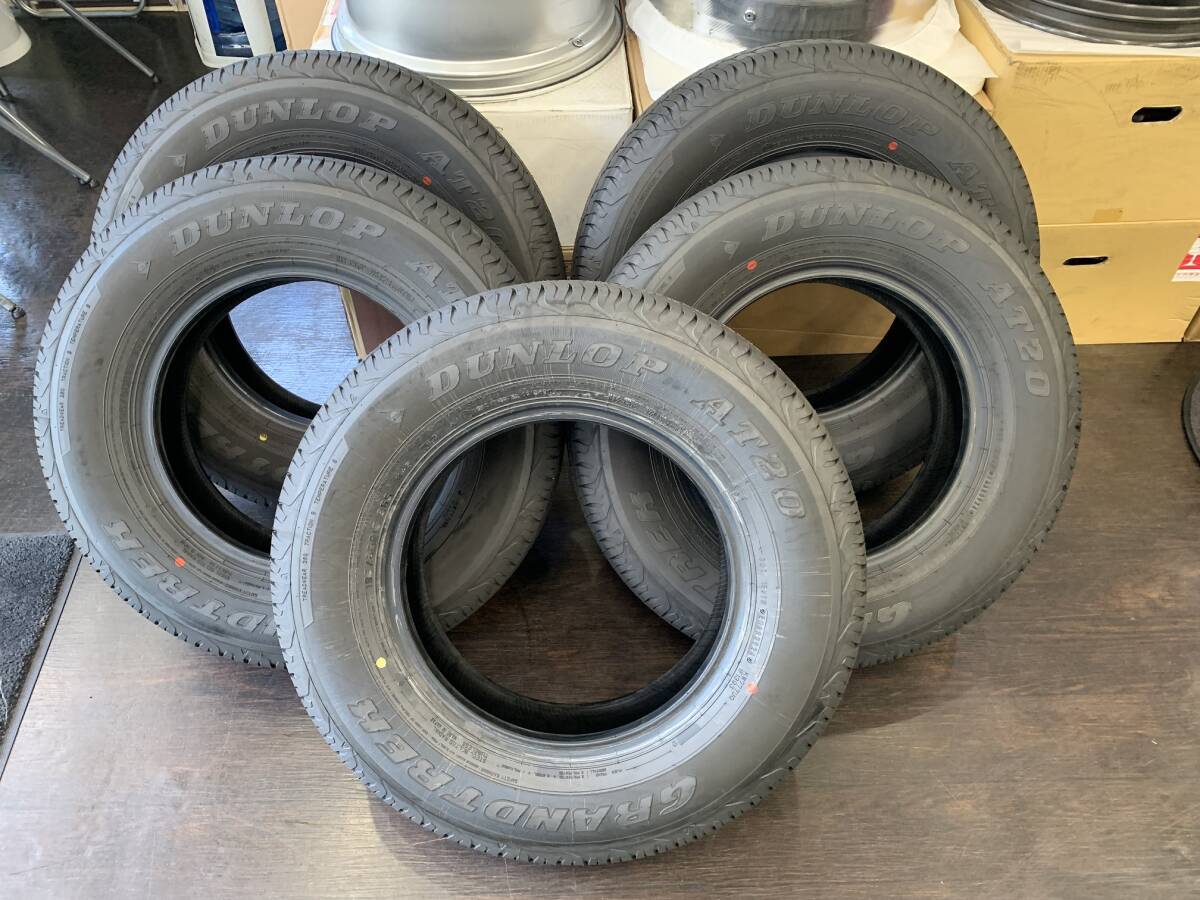 SALE 新車外し タイヤ 5本SET◆24年製 国産 中古 ダンロップ グラントレック 195/80R15 96S 195/80-15 スズキ ジムニーシエラ JB74 JB43_2024年製！