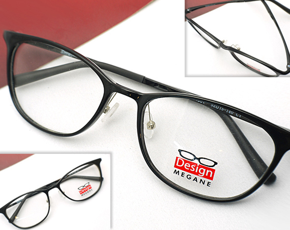 即決 眼鏡一式☆度入UVレンズ込★designメガネ☆★Design MEGANE エアロフレーム ボストン型 (近視、乱視、老眼、伊達 全て対応)_画像2