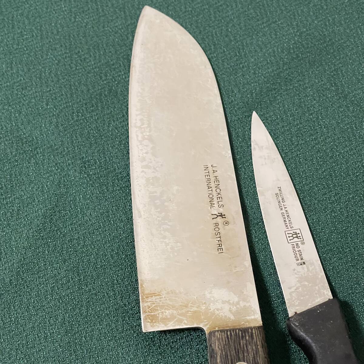 ZWILLING J.A.HENCKELS 2本まとめて 洋包丁 ペティナイフ 万能包丁 三徳包丁 ツヴィリング ヘンケルス I5H4_画像7