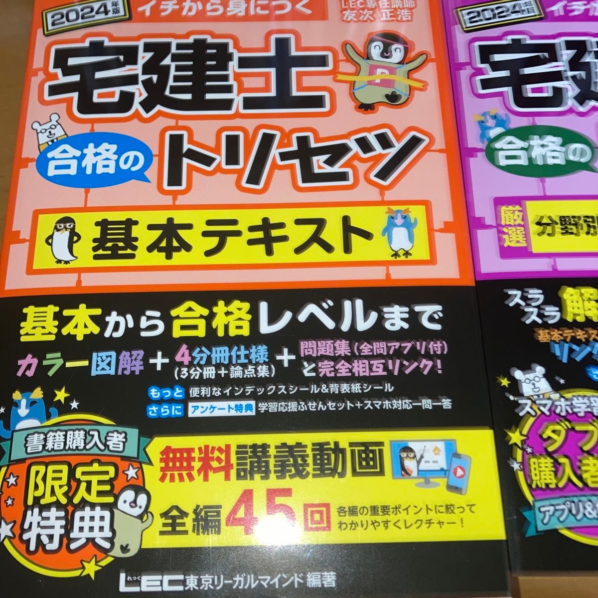 2冊セット 宅建士合格のトリセツ基本テキスト　過去問題集　２０２４年版