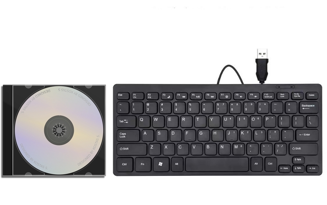 ☆ USB ミニ キーボード 78キー 有線（コンパクト 小型）ローマ字入力 英語キーボード 英キーボード、