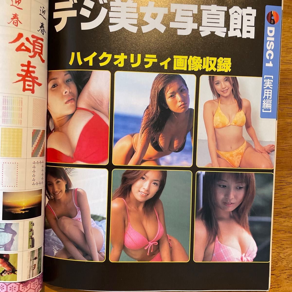 雑誌「デジユーザー」未開封CD-ROM2枚付き、2002年発行、吉岡美穂表紙
