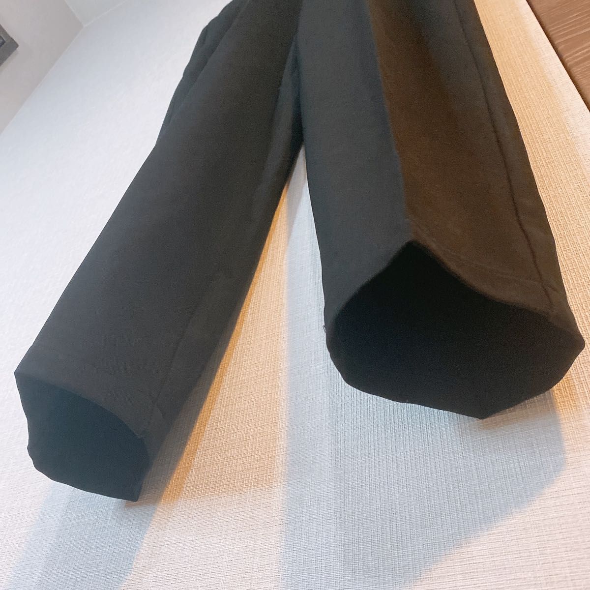 【新品】GRL グレイル ベルト付きセンタープレスタックパンツ ブラック 黒 ボトムス パンツ ズボン シンプル カジュアル
