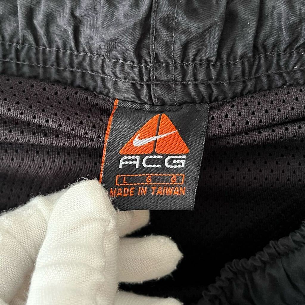 90s 00s NIKE ACG ナイロン スイムショーツ L ブラック ビンテージ 90年代 00年代 ナイキ エーシージー 黒 海パン オリジナル ヴィンテージ_画像3