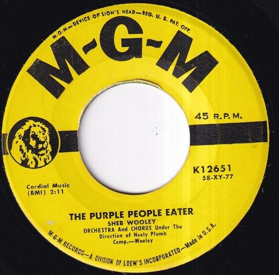 Sheb Wooley - The Purple People Eater / I Can't Believe You're Mine (A) OL-R165の画像2