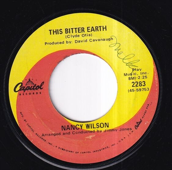 [Jazz, Funk / Soul] Nancy Wilson - Peace Of Mind / This Bitter Earth (A) SF-R349の画像1
