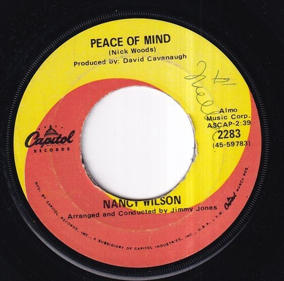 [Jazz, Funk / Soul] Nancy Wilson - Peace Of Mind / This Bitter Earth (A) SF-R349の画像2