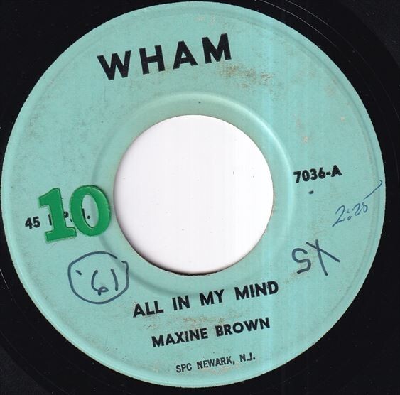 Maxine Brown - All In My Mind / Funny (A) OL-R570_画像2