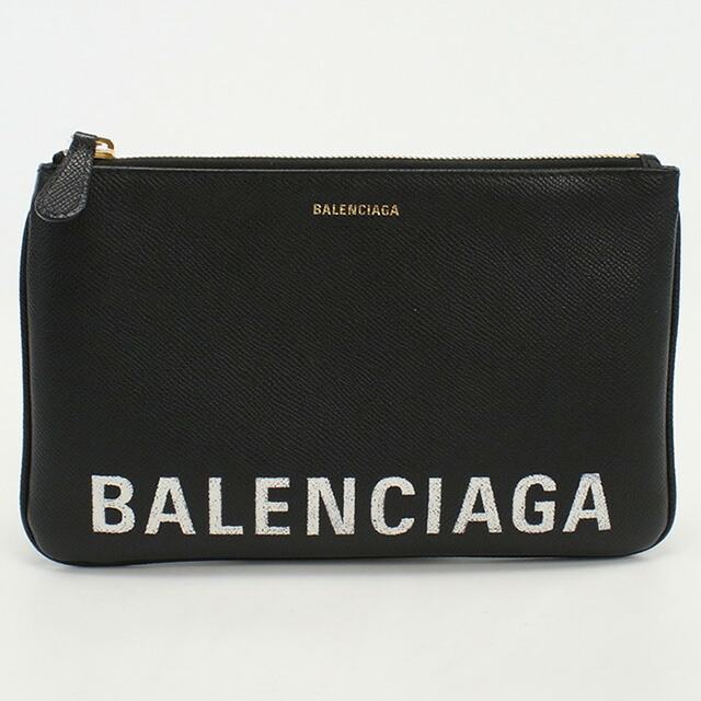 中古 バレンシアガ クラッチバッグ ユニセックス ブランド BALENCIAGA ヴィル クラッチバッグ レザー 545773 1000 ブラック_画像2